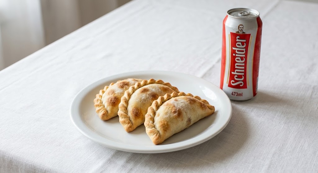 3 Empanadas + Cerveza