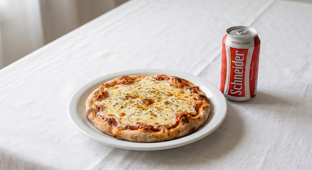 Pizza Chica de Muzarella + Cerveza