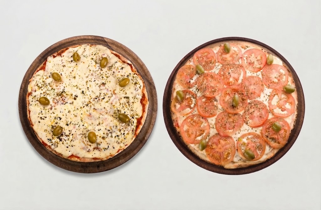 Pizza grande Napolitana + Pizza grande Muzzarella