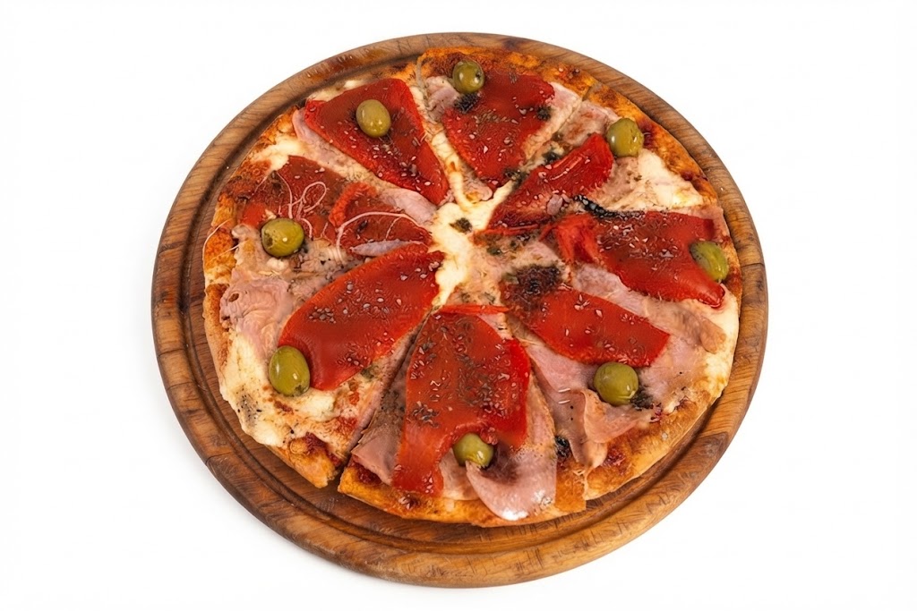 Pizza Jamón y Morrón Chica