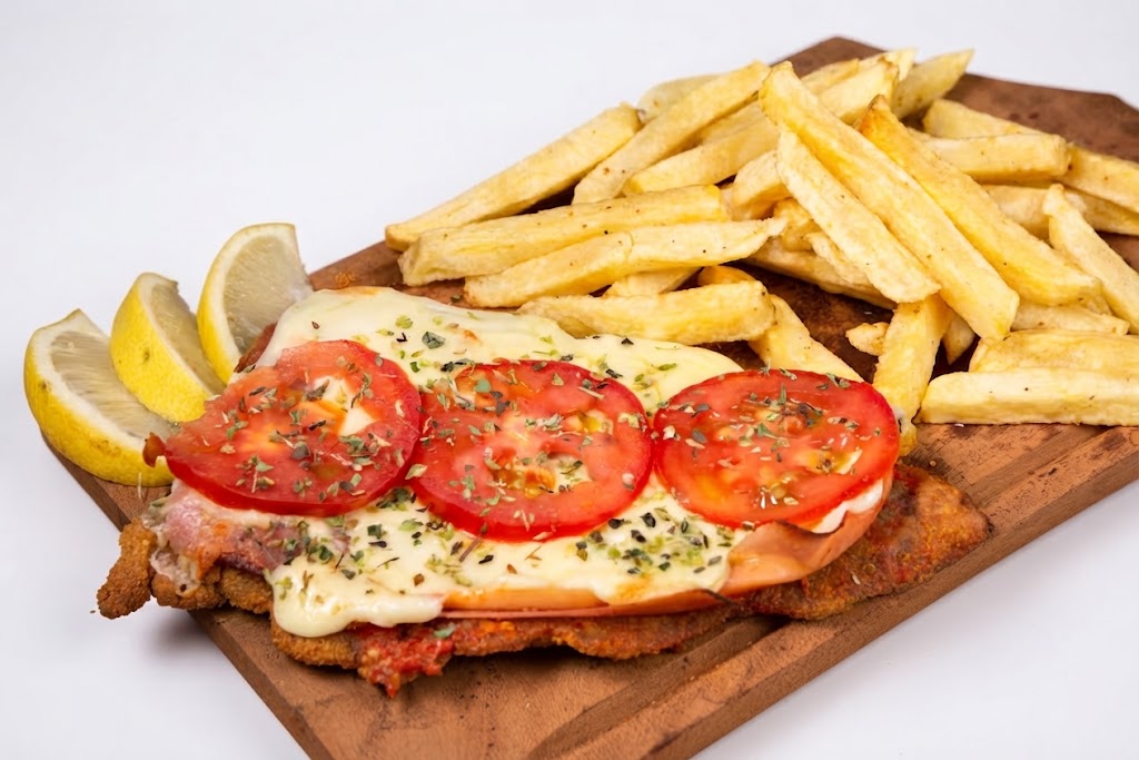 Milanesa Napolitana con Fritas (Grande)