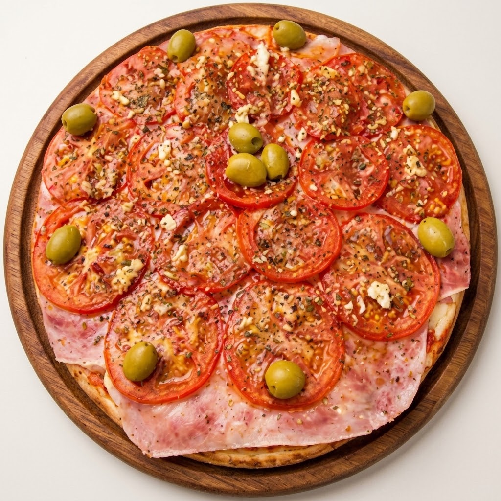 Pizza Napolitana c/ Jamón Grande