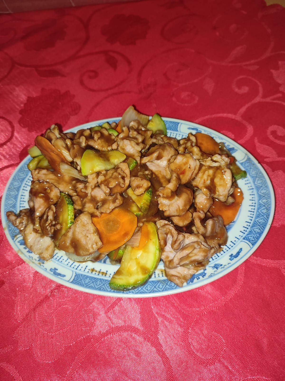39. Cerdo con Salsa de Ostras