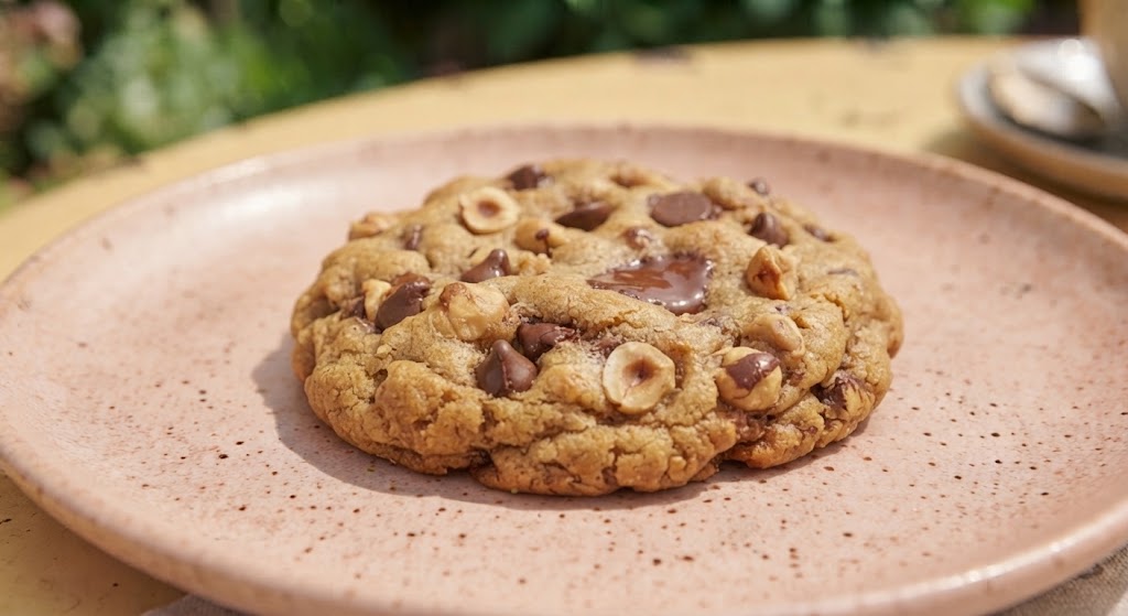 Cookie de avellana y chips de chocolate